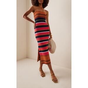 Cara Cara Mesa Striped Strapless Midi Dress NWT